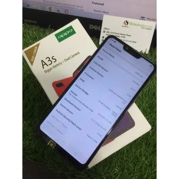 Oppo A3s 6GB RAM 128GB ROM Dual Sim Face Lock - Image 9