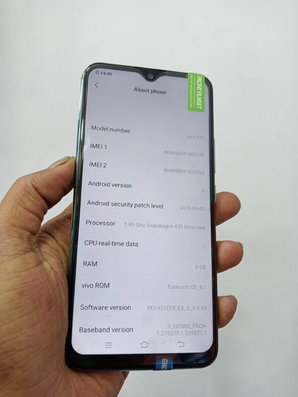 vivo Y11 6GB RAM 128GB ROM Dual sim Fingerprint 5000mAh Battery - Image 5